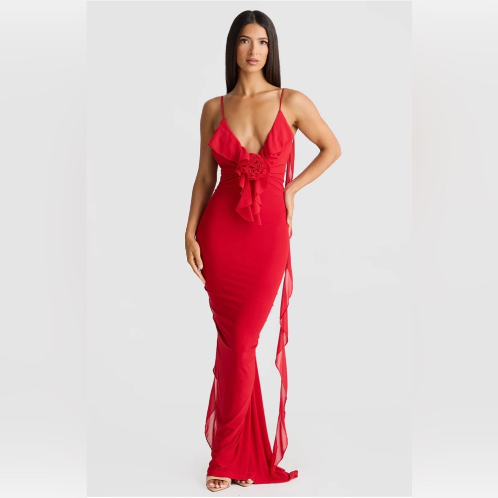 Elegant Red Evening Dress